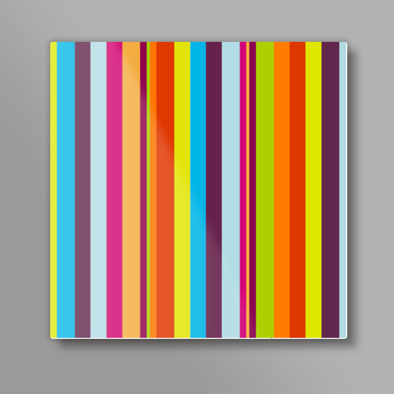 Vibrant Stripes Square Art Prints