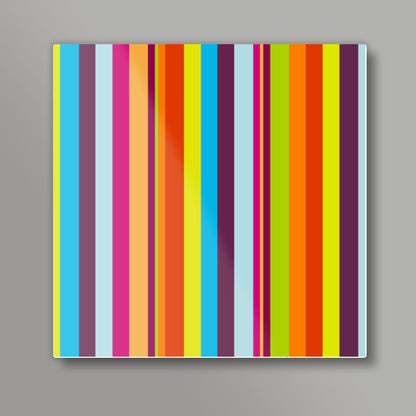 Vibrant Stripes Square Art Prints