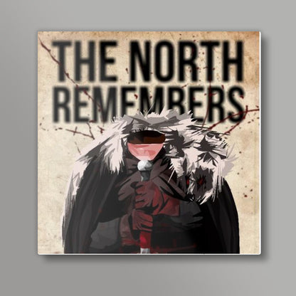 The North Remembers Game of Thrones Square Art