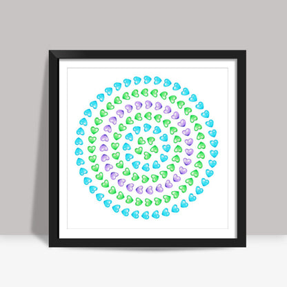 Hearts II Square Art Prints