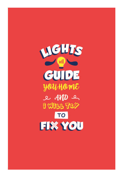 Coldplay Fix You Art PosterGully Specials