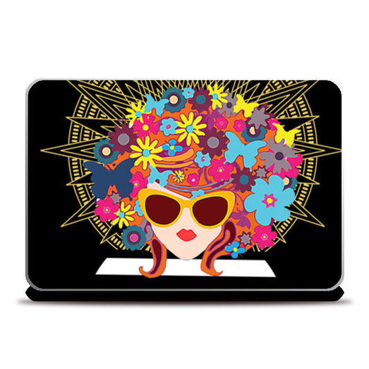 Butterfly Girl Laptop Skins