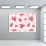 Digitally Painted Floral Pattern - Pink Wall Art