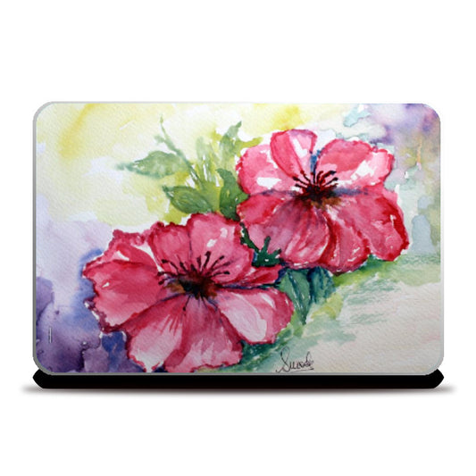 Laptop Skins, Floral Romance Laptop Skin l Artist: Seema Hooda, - PosterGully