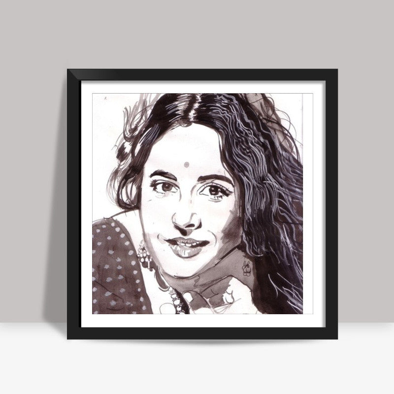 Vidya Balan is a self-made superstar! Square Art Prints