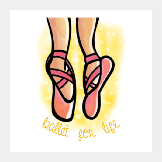 Ballet For Life Square Art Prints