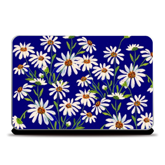 Laptop Skins, Daisy Gerbera Flowers Spring Floral Painted Bouquet Laptop Skins