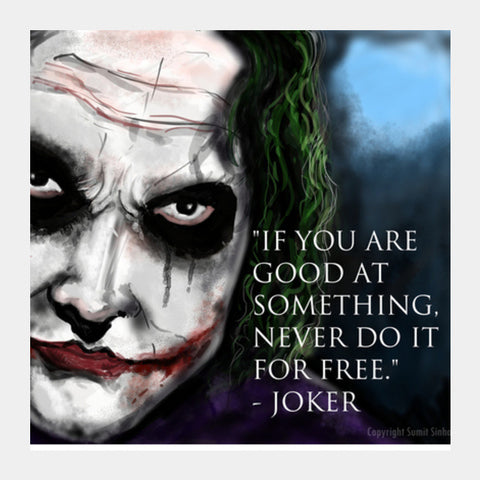 Jokers Advice Square Art Prints