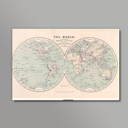 Vintage World Map Wall Art