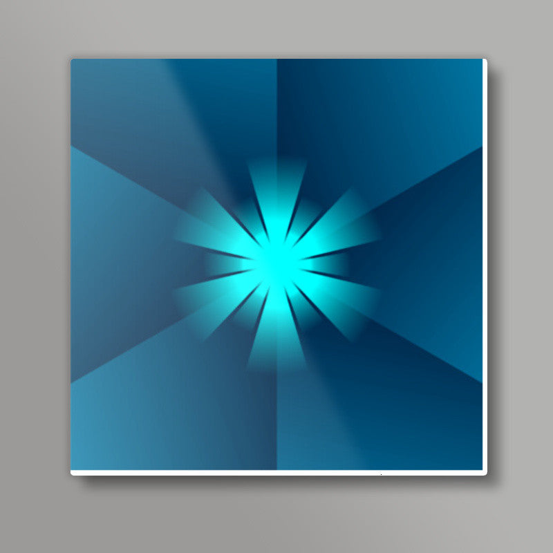 Denim Rays Square Art Prints