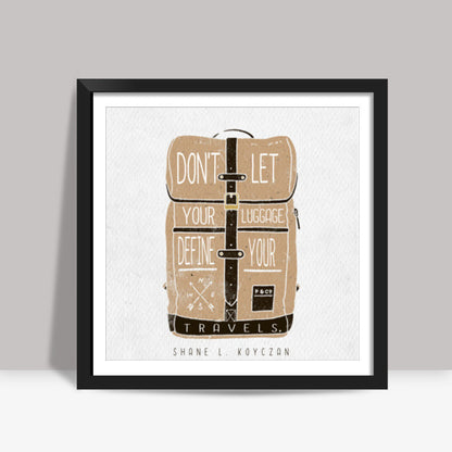 LUGGAGE Square Art Prints