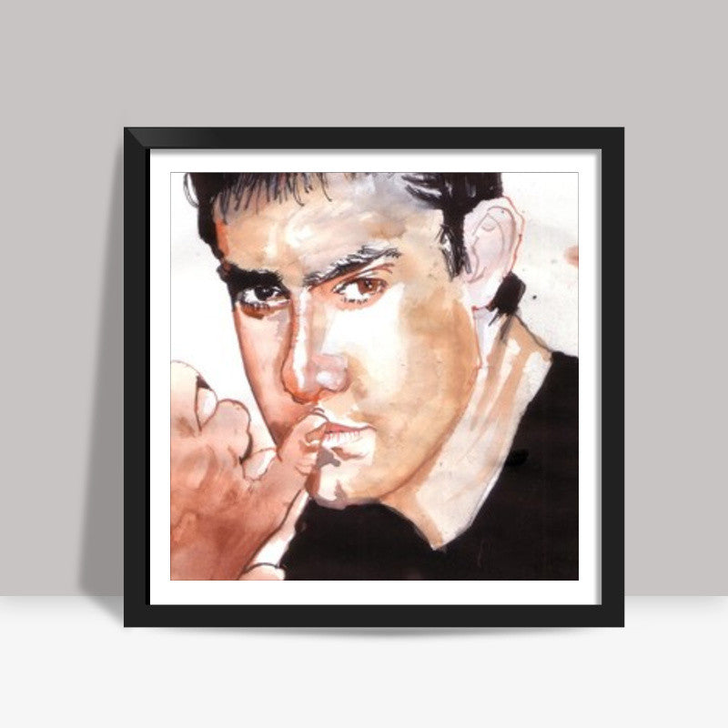 Superstar Aamir Khan is the intellectual Khan Square Art Prints