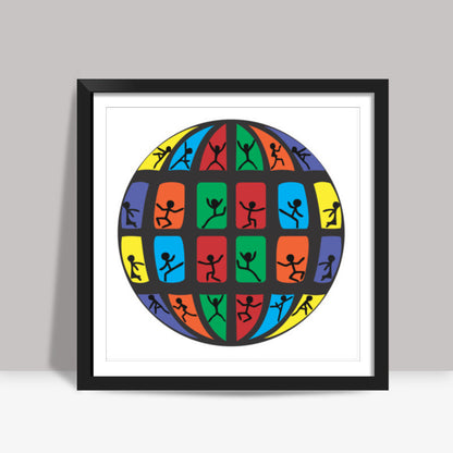 ESCAPE THE WORLD- CW Square Art Prints