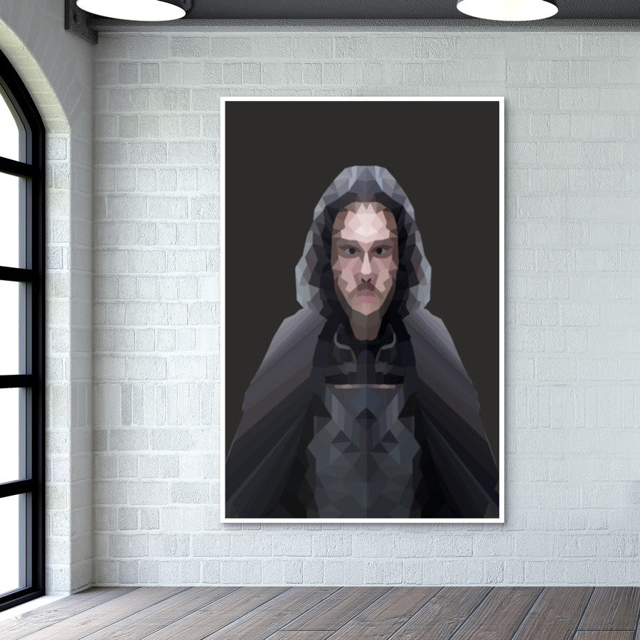 Johnsnow Cartoon - Game Of Thrones Wall Art