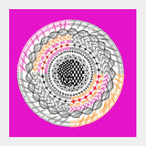 Colourful Geometric Mandala Square Art Prints