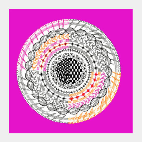 Colourful Geometric Mandala Square Art Prints PosterGully Specials