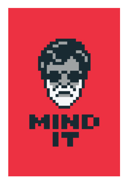 Mind It Pixel Art Wall Art