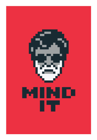 Mind It Pixel Art Wall Art