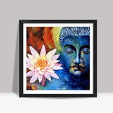 Lord Buddha 1 Square Art Prints