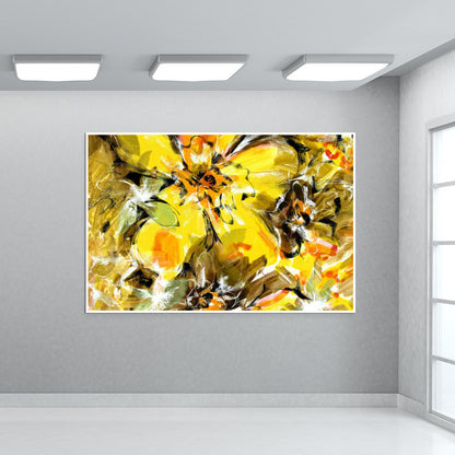 Abstract Flower Wall Art