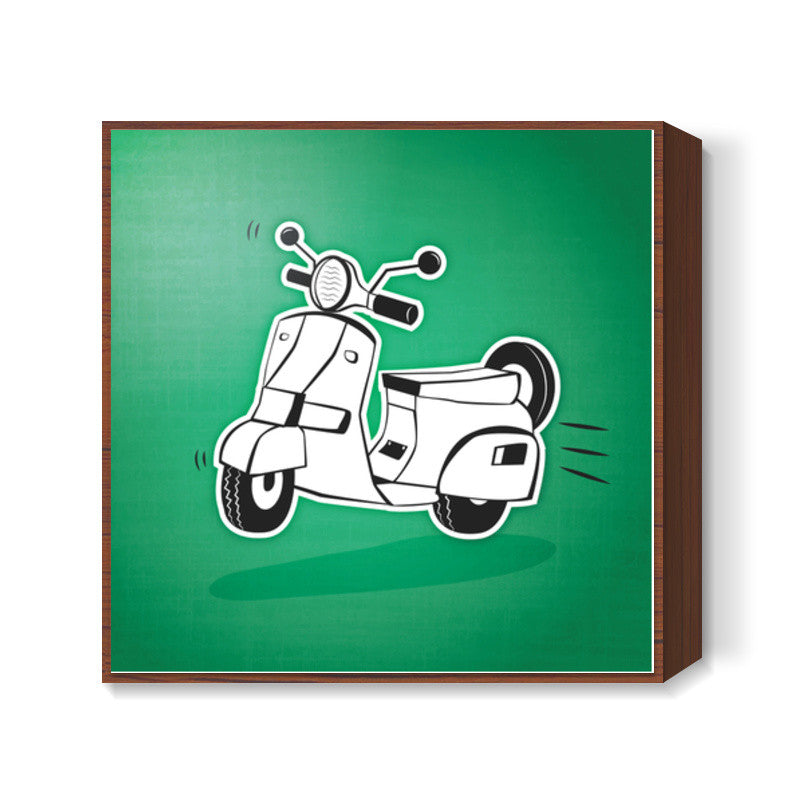 Straight outta India - Chetak Square Art Prints