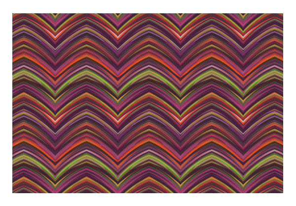 Vibrant Colorful Retro Abstract Chevron Pattern Zig Zag Striped Background Art PosterGully Specials