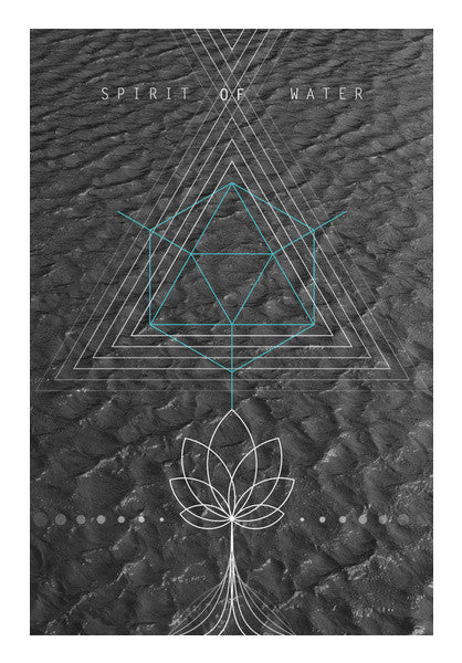 Wall Art, Sacred Geometry Water Wall Art