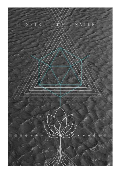 PosterGully Specials, Sacred Geometry Water Wall Art