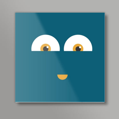 happy face Square Art Prints