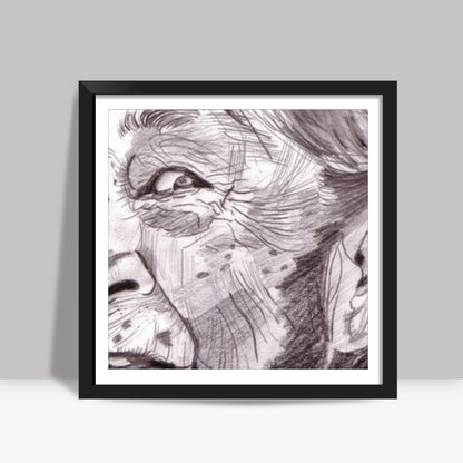 Zohra Sehgal proved that age can never come in the way of a lively and spirited person Square Art Prints