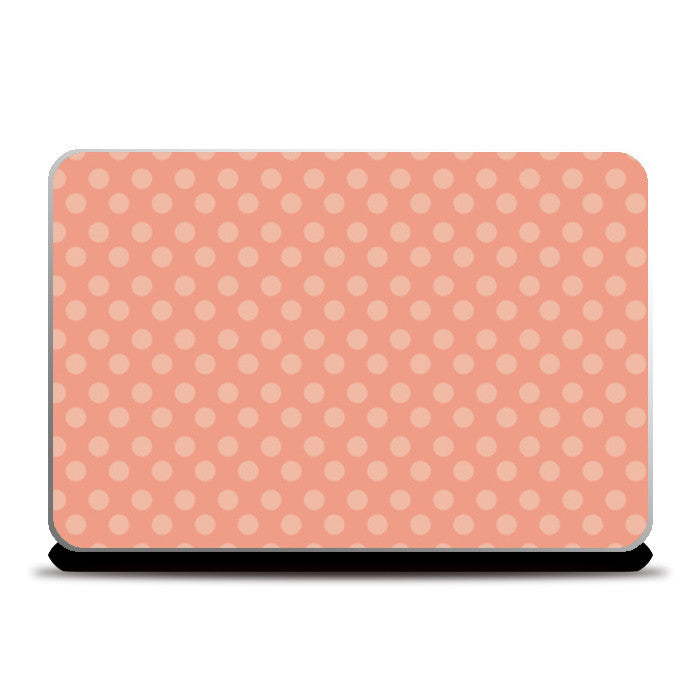 Peach Dots Laptop Skins