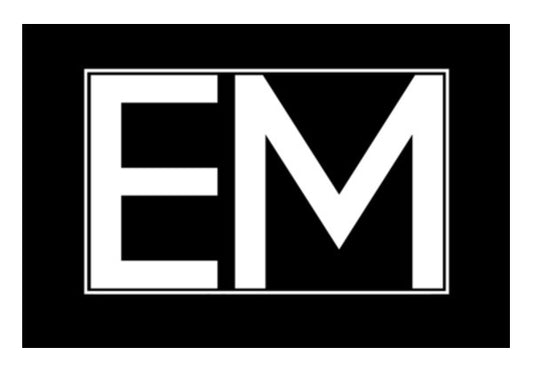 Wall Art, EMINEM | EM | minimal black Wall Art