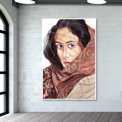 Smita Patil blended grace with glamour Wall Art