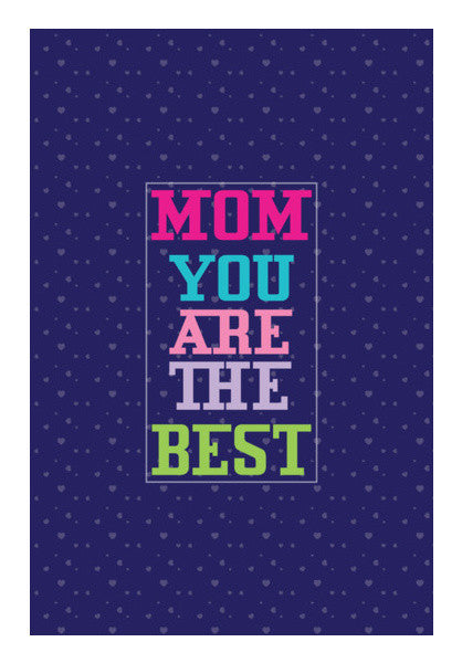 Typographic Best Mom Art PosterGully Specials