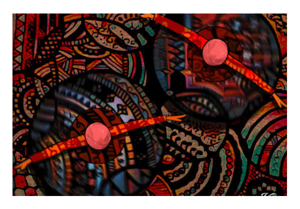 Dancing With Colors Art PosterGully Specials