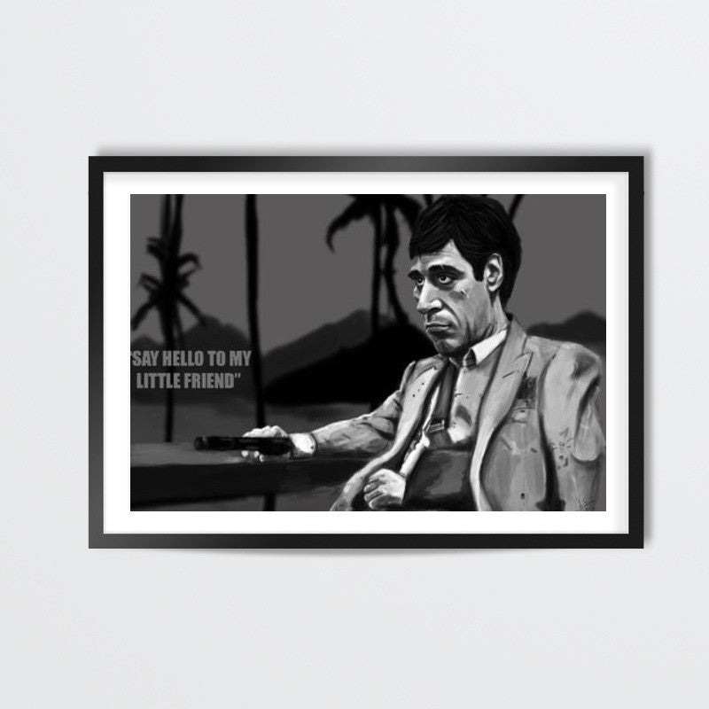 Scarface Tony Montana Caricature Artwork