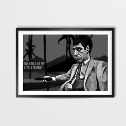 Scarface Tony Montana Caricature Artwork