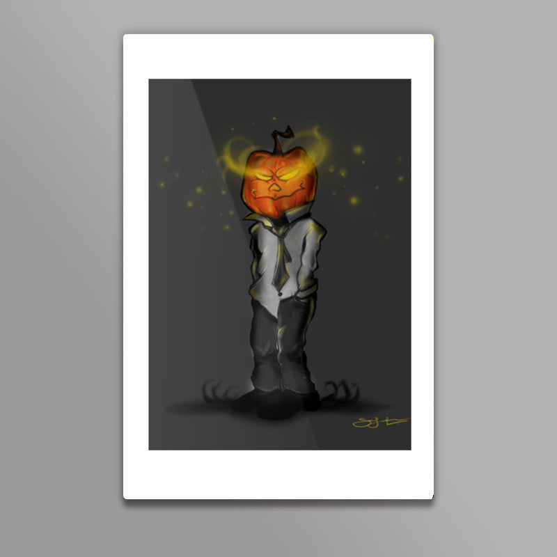 White collar halloween Wall Art