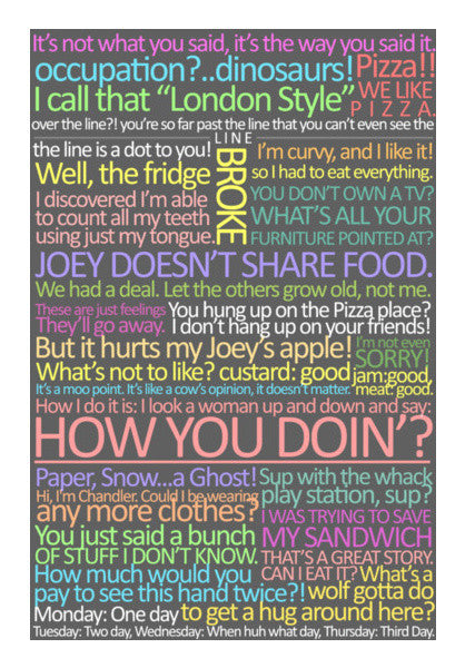 The Best of Joey Tribbiani | FRIENDS Wall Art