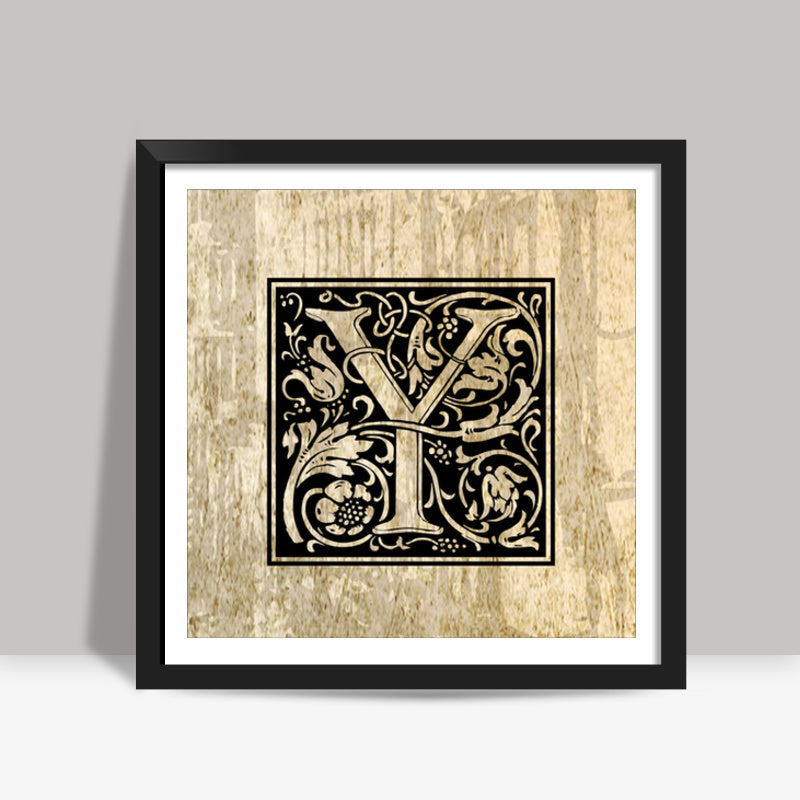 Ornate Y Square Art Prints