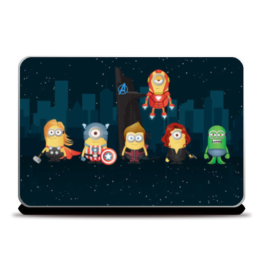 Laptop Skins, Minion Avengers Night Laptop Skins