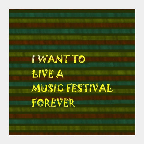Music Is Life Square Art Prints PosterGully Specials