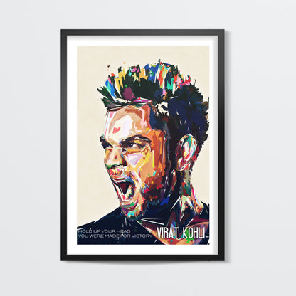 virat kohli fan art Wall Art