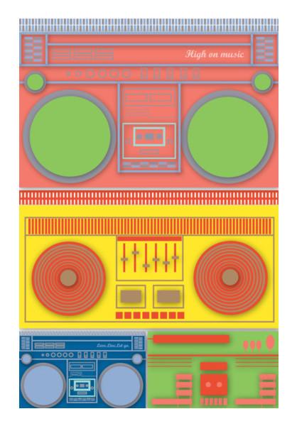 PosterGully Specials, Boom Box Mania ! Wall Art