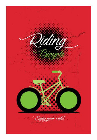 PosterGully Specials, Riding Bicycle Wall Art