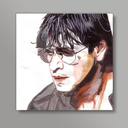 Shah Rukh Khan is a self-made superstar Square Art Prints