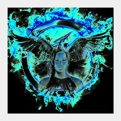 Mocking Jay (Hunger Games) Square Art Prints  Square Art Prints