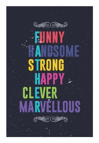 PosterGully Specials, Meaning of each letter of father Wall Art