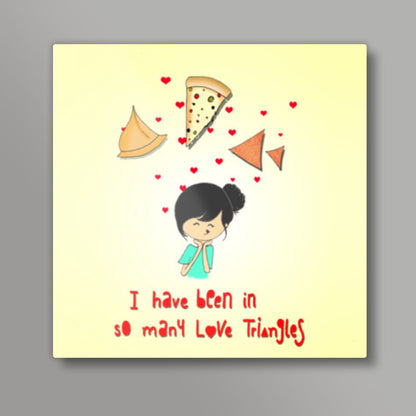 Love Triangles Square Art Prints