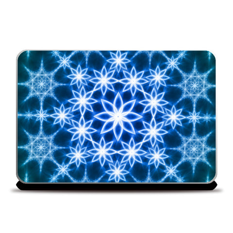 Blue Fractals Laptop Skins